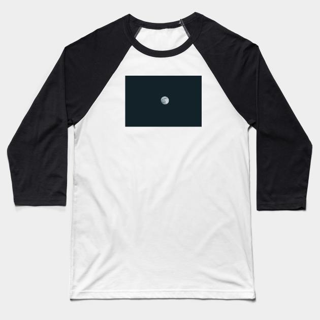 Moon In The Sky Baseball T-Shirt by withluke